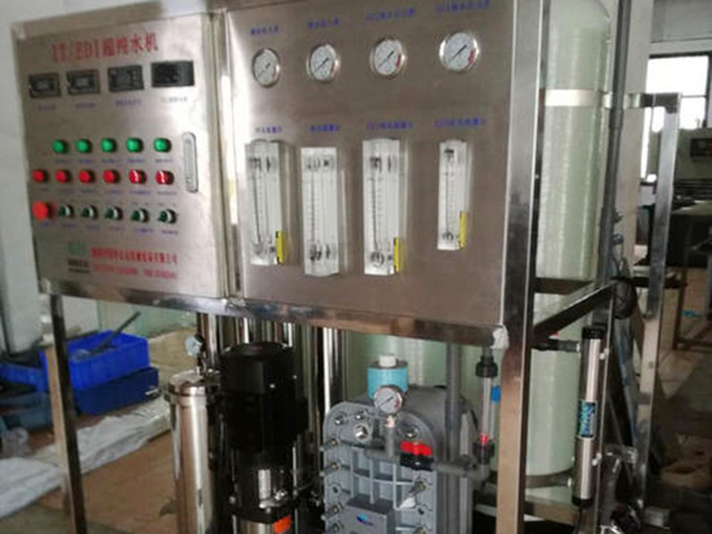 EDI模塊對海水和高鹽度苦咸水，設產水沖洗管路